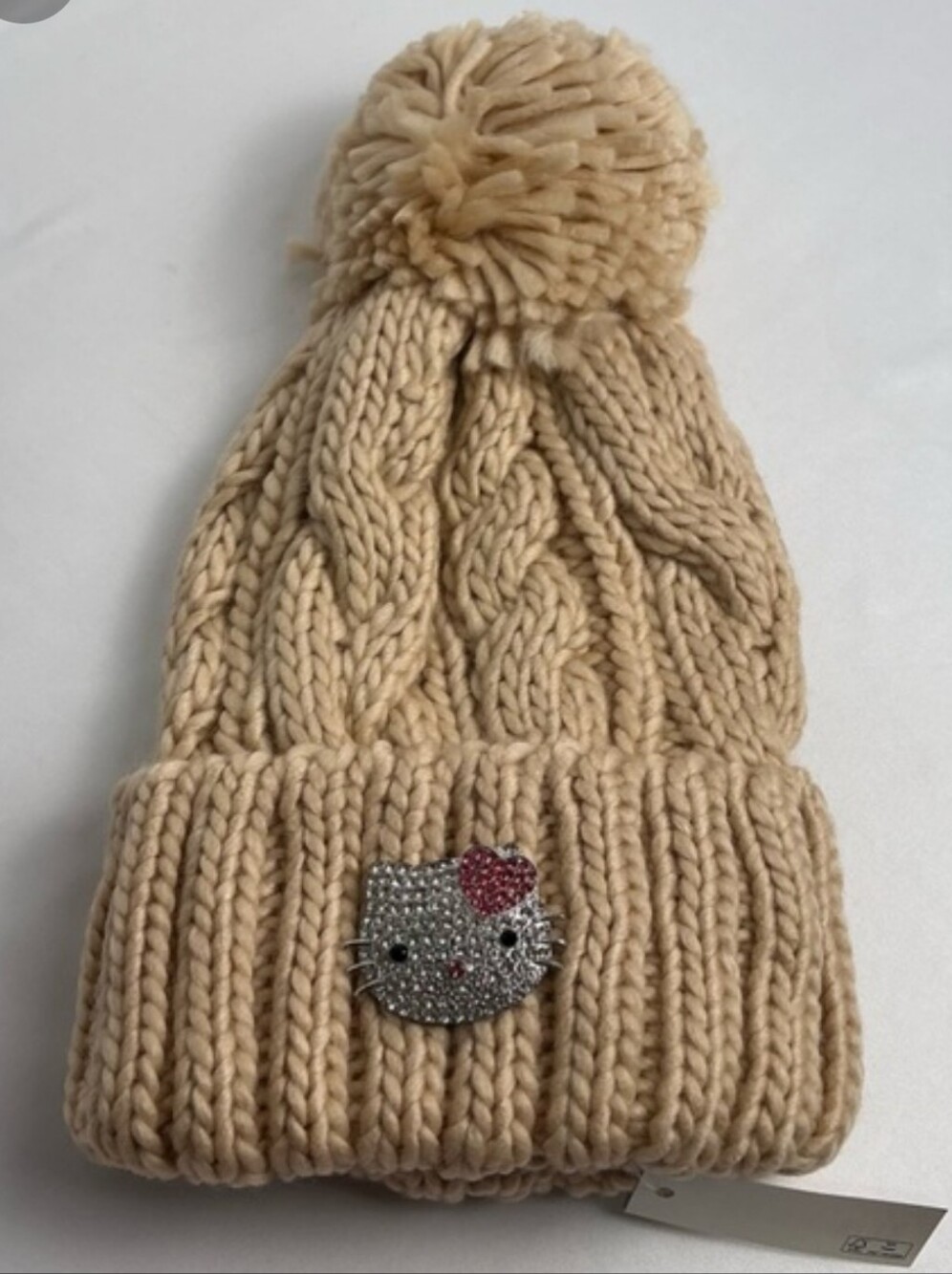 Sparkling Sliver Hello Kitty Pink Crown Brooch - Pink & Silver Pin Accessory New - Picture 4 of 4